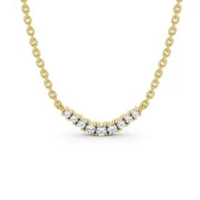 0.20CTW Curved Lab Grown Diamond Necklace