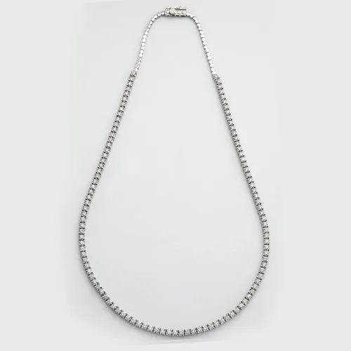 10KW 3.00CTW ILLUSION DIAMOND TENNIS NECKLACE