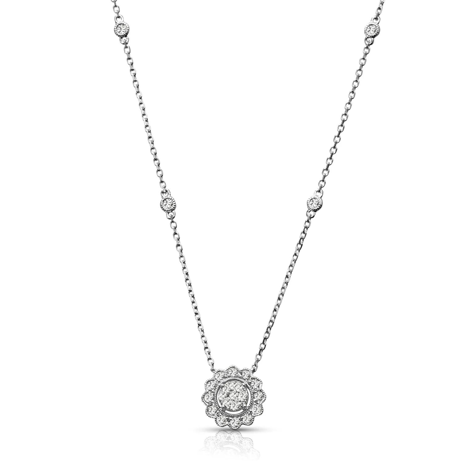 14k Chain Diamond Necklace