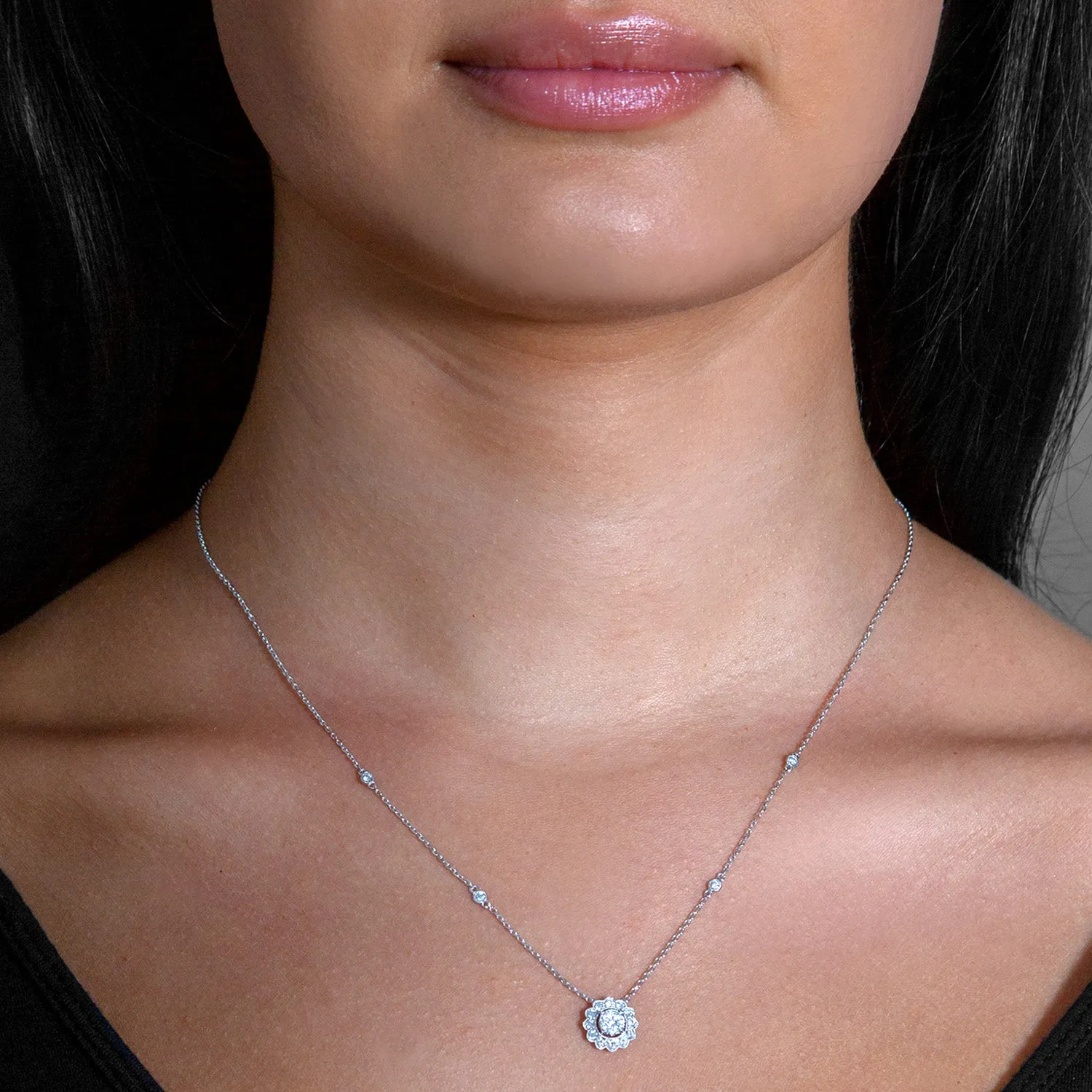 14k Chain Diamond Necklace