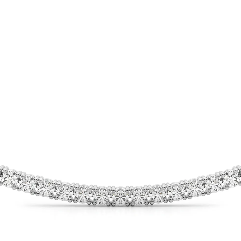 14K Four Prong 16 Inch Diamond Necklace