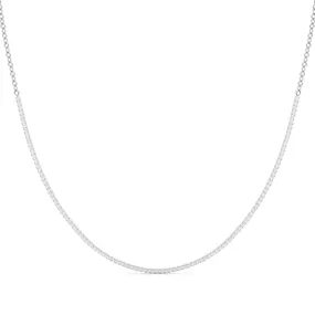 14K Four Prong 16 Inch Diamond Necklace