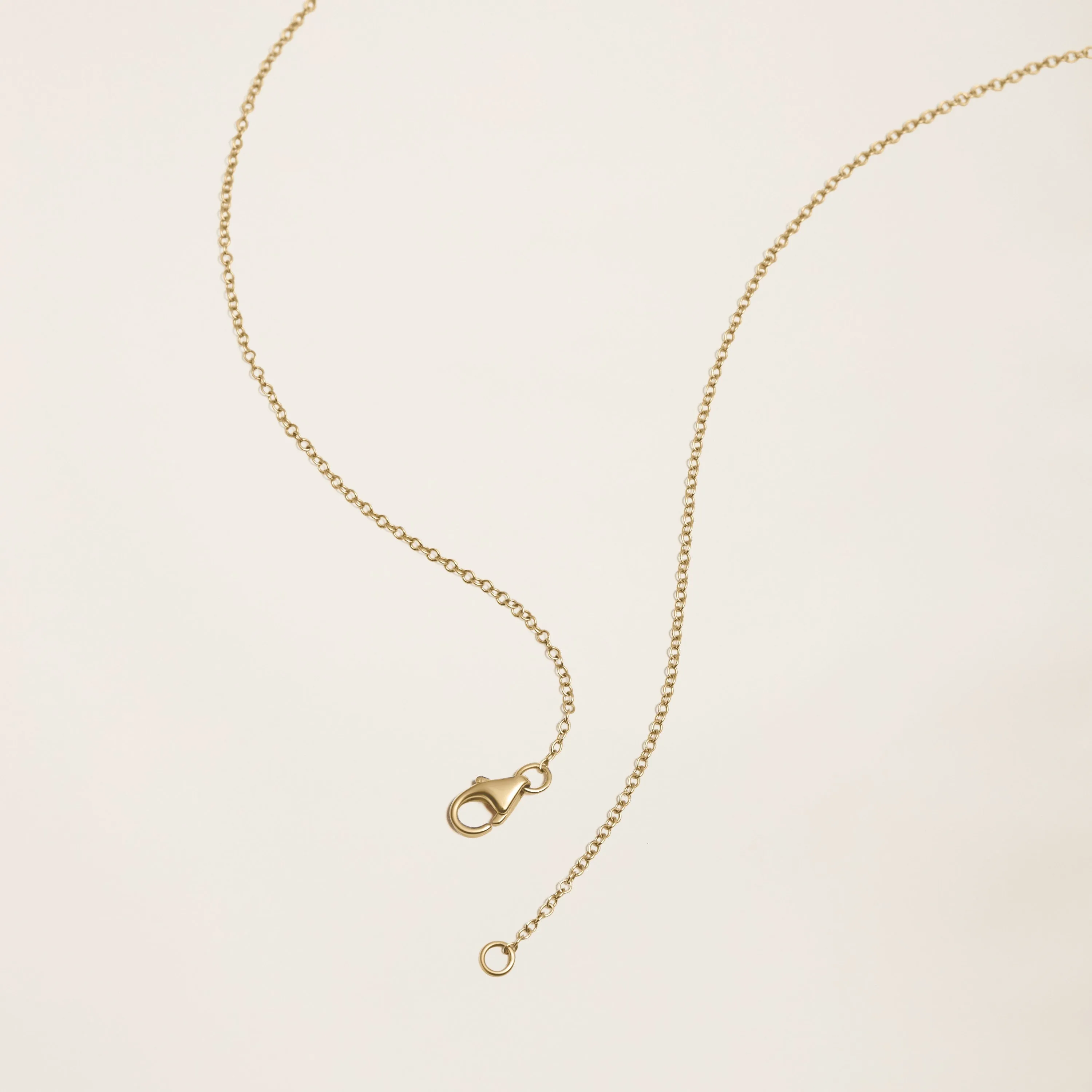 14K Solid Gold Diamond Five-Stone Necklace