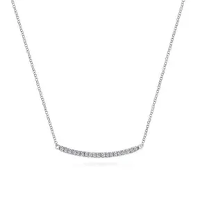 14K White Gold 0.20ctw Diamond Necklace