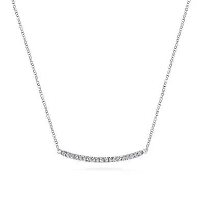 14K White Gold 0.20ctw Diamond Necklace