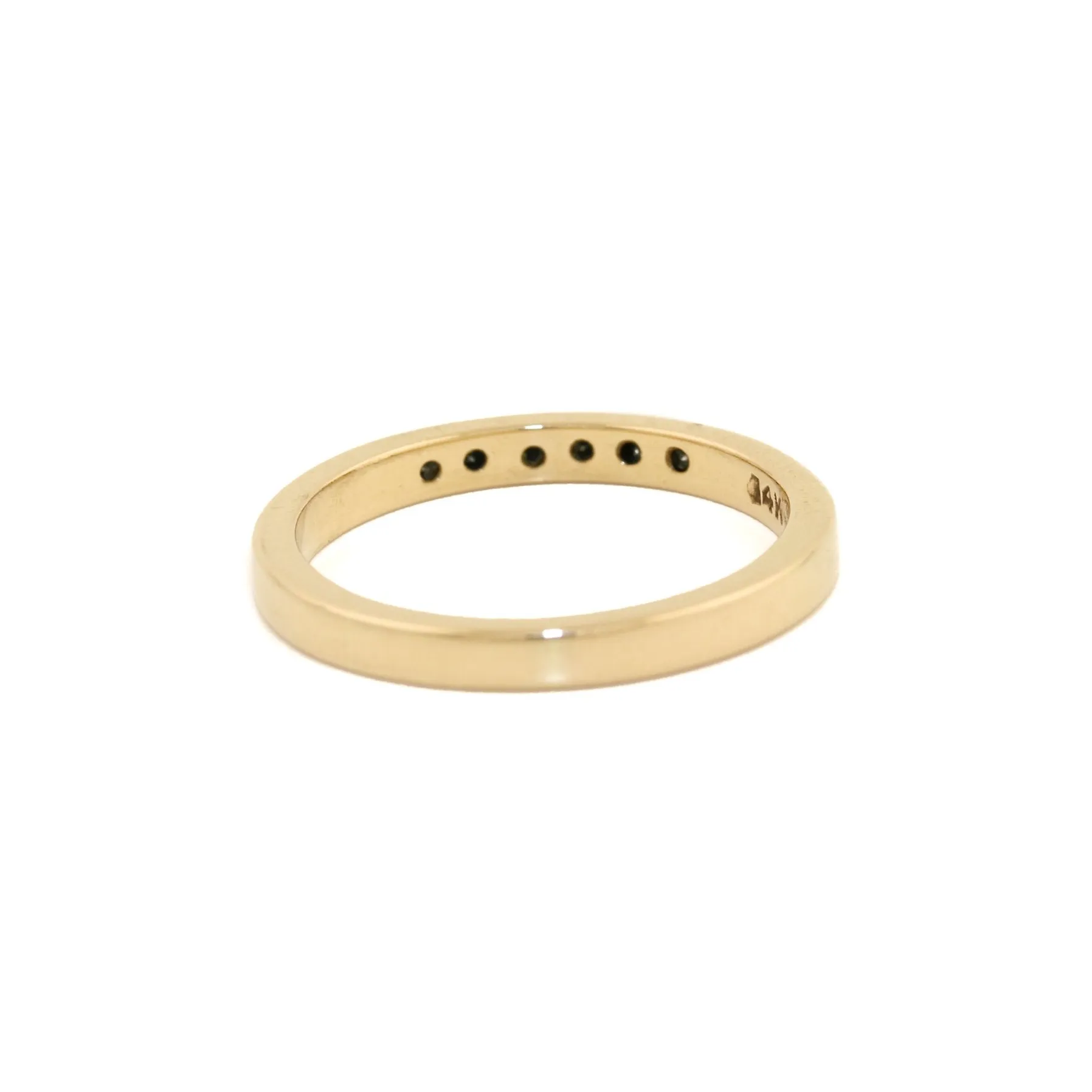 14K x Sextet Diamond Channel Band