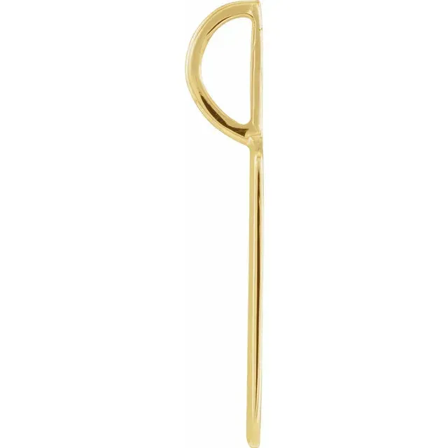 14K Yellow Gold Girl Mom Pendant