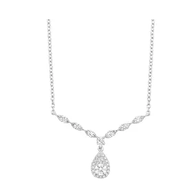 14KT WHITE GOLD DIAMOND (5/8CTW) NECKLACE