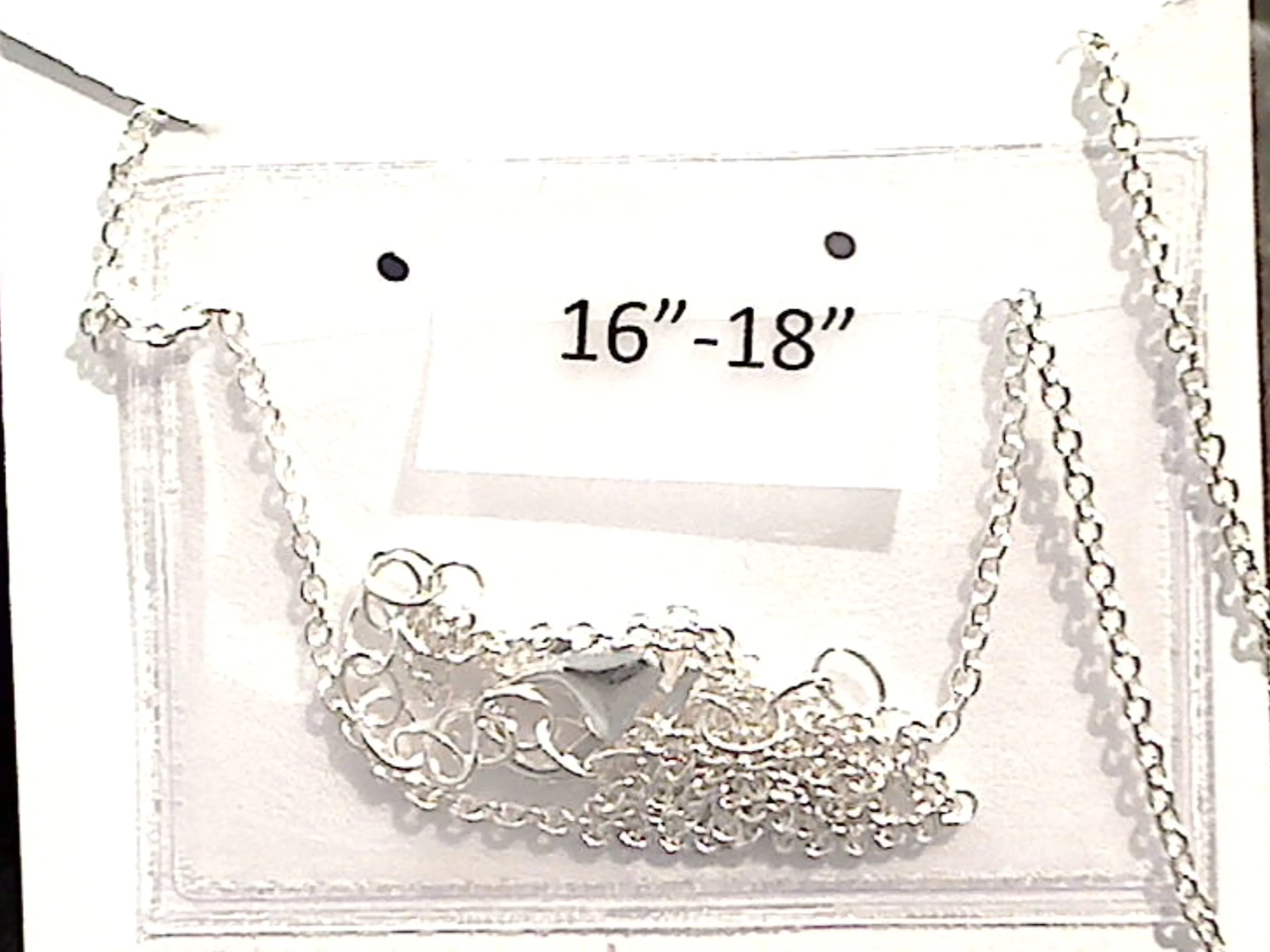 16" - 18" Sterling Silver Libra Zodiac Necklace