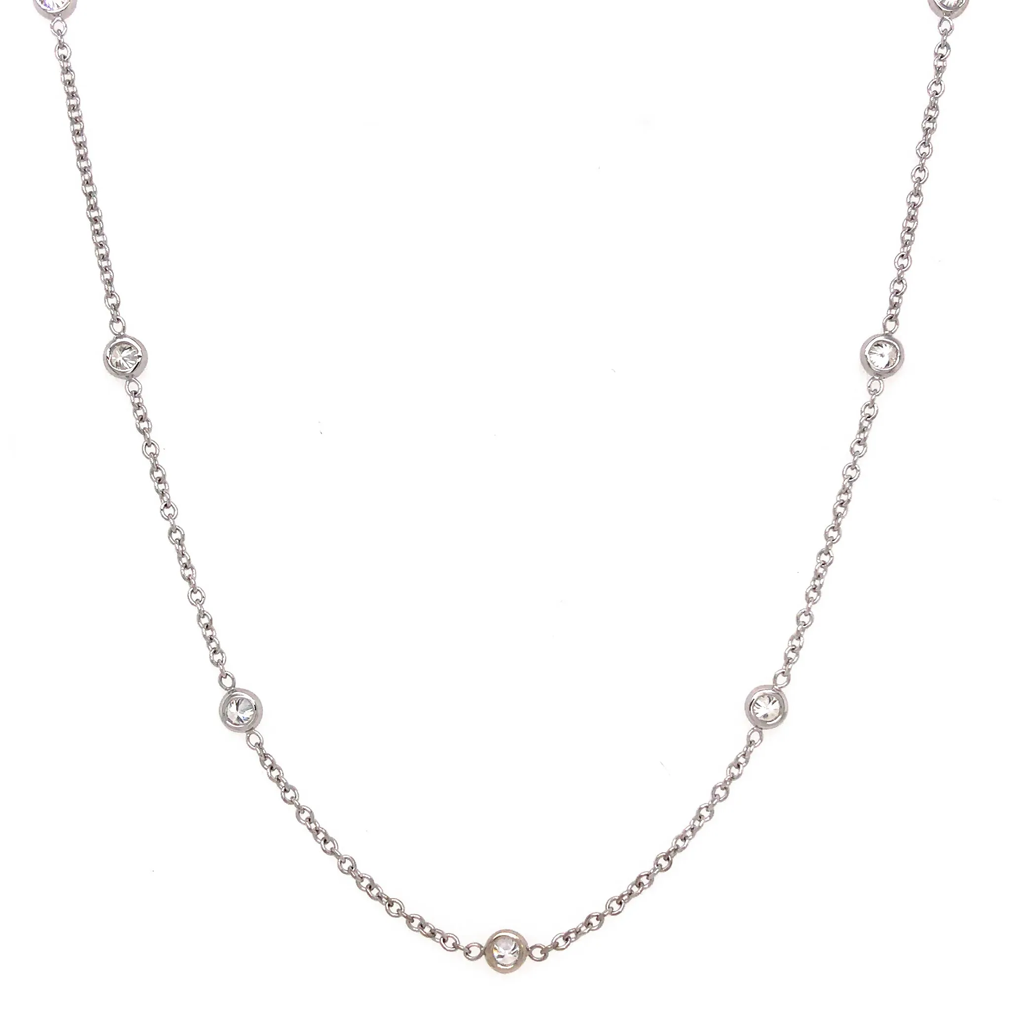 18k Gold Diamond By The Yard Necklace