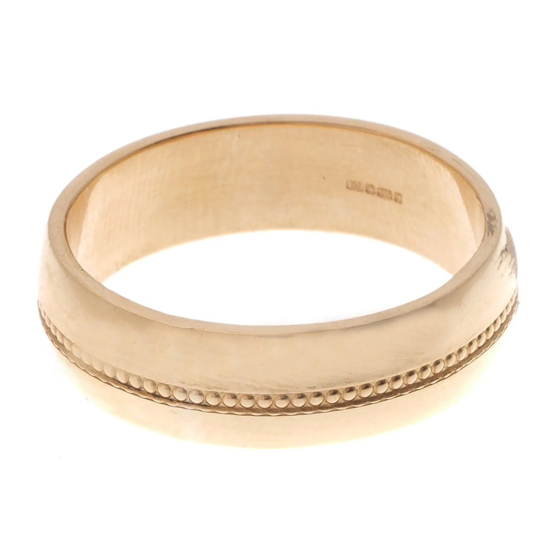 22ct Gold Gents Wedding Band