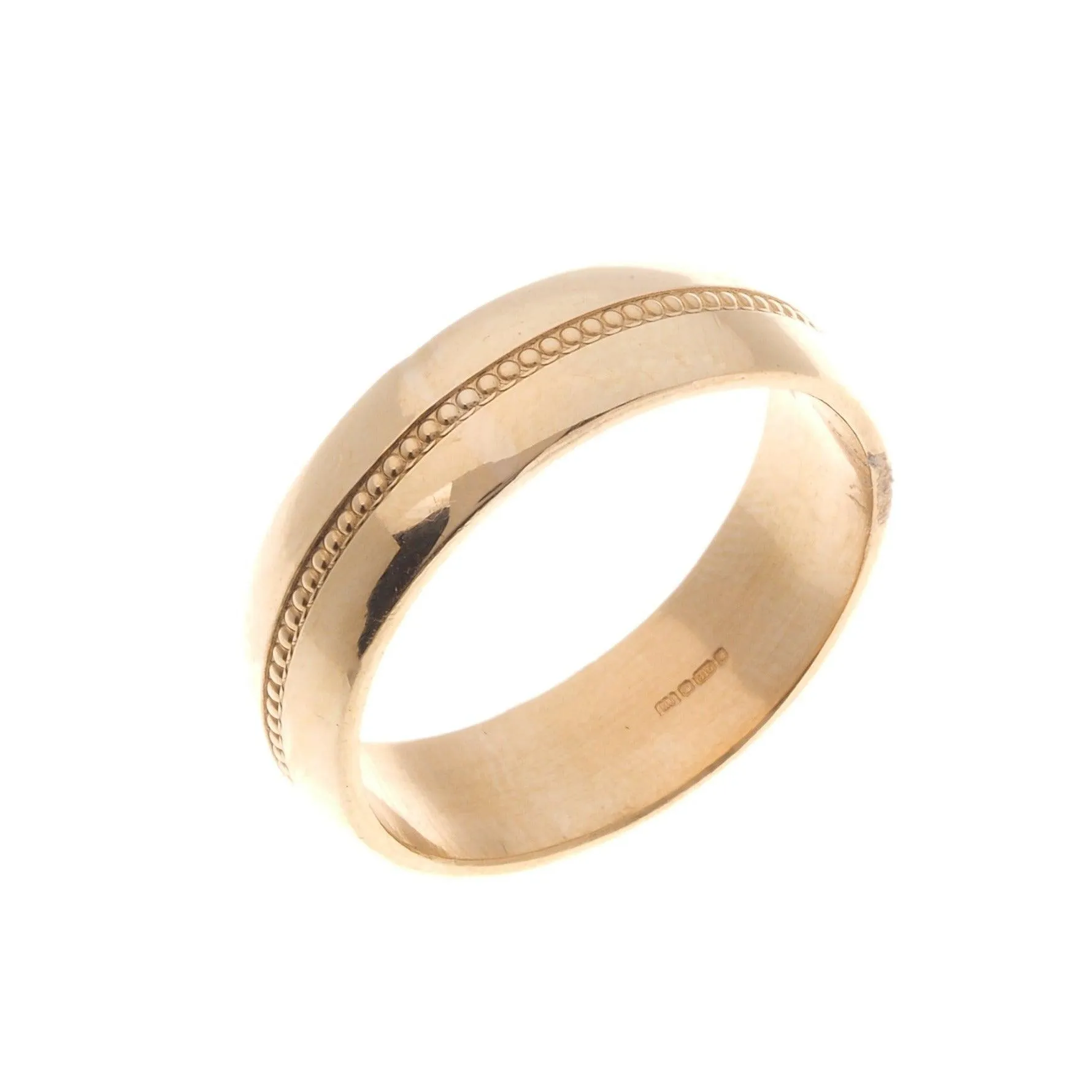 22ct Gold Gents Wedding Band