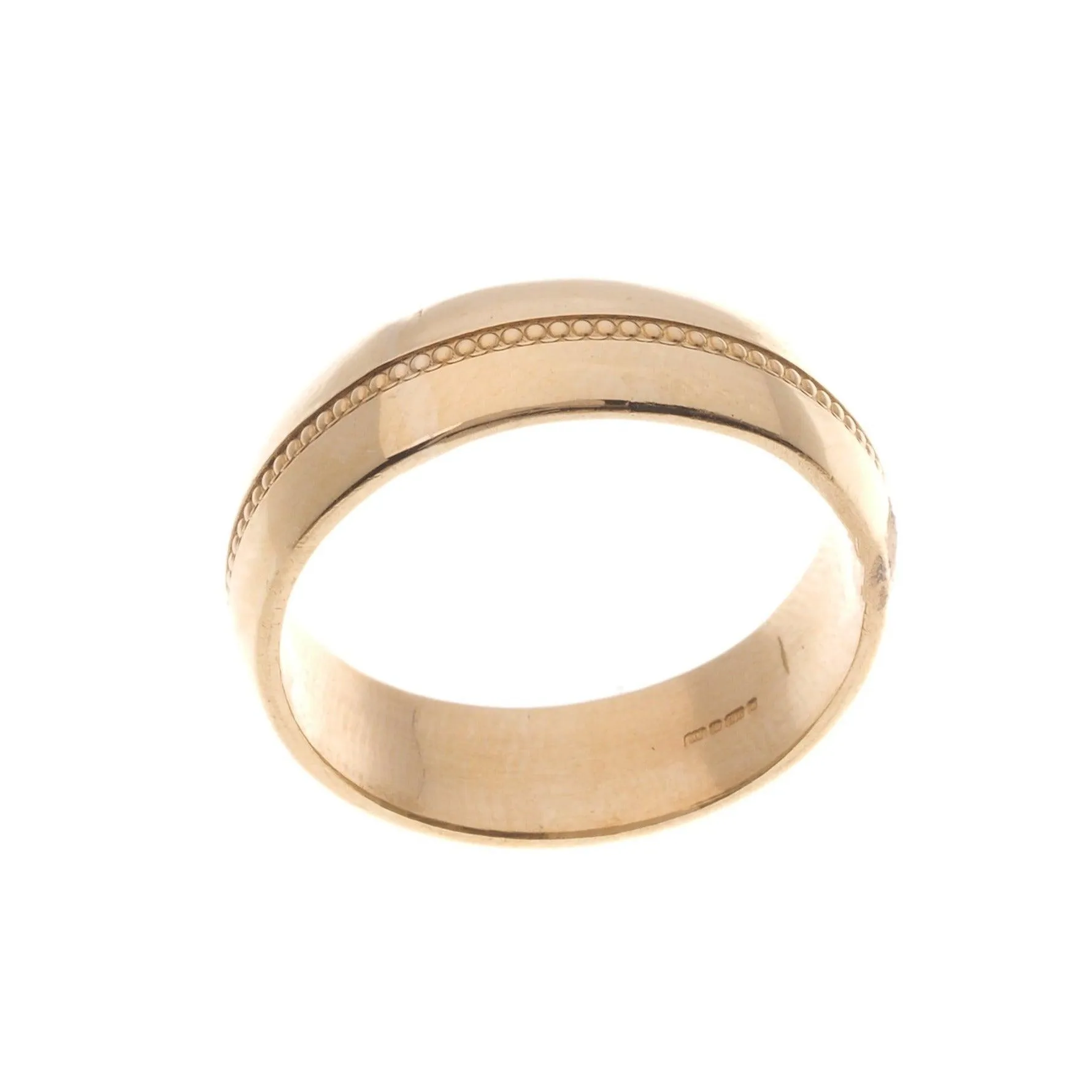 22ct Gold Gents Wedding Band