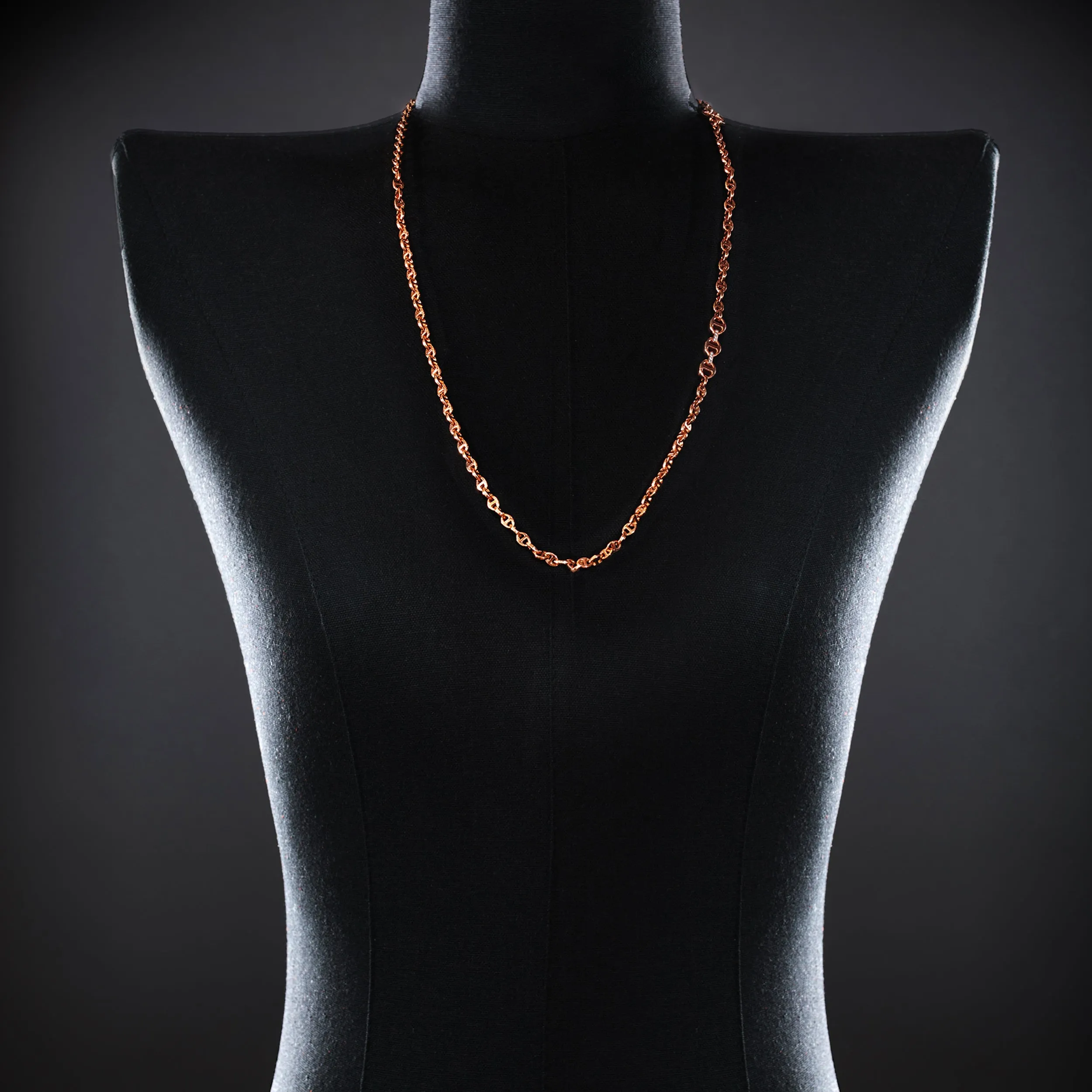 3MM OPEN-LINK™ NECKLACE WITH DIAMOND PENDANT - 30"