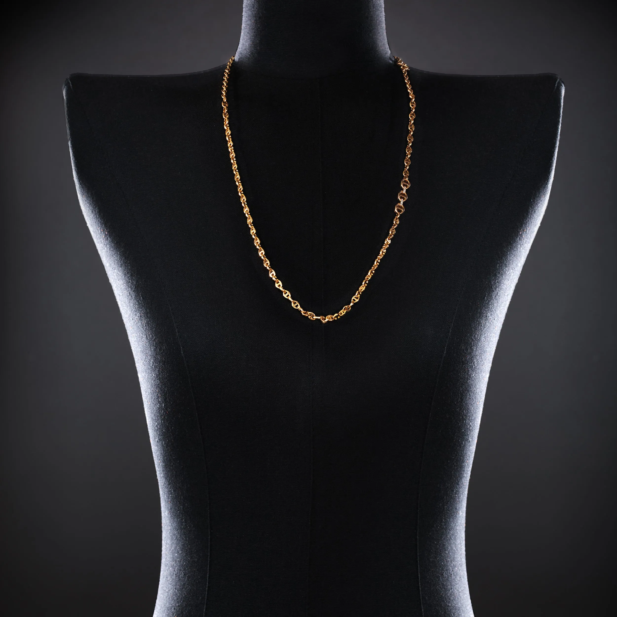 3MM OPEN-LINK™ NECKLACE WITH DIAMOND PENDANT - 30"