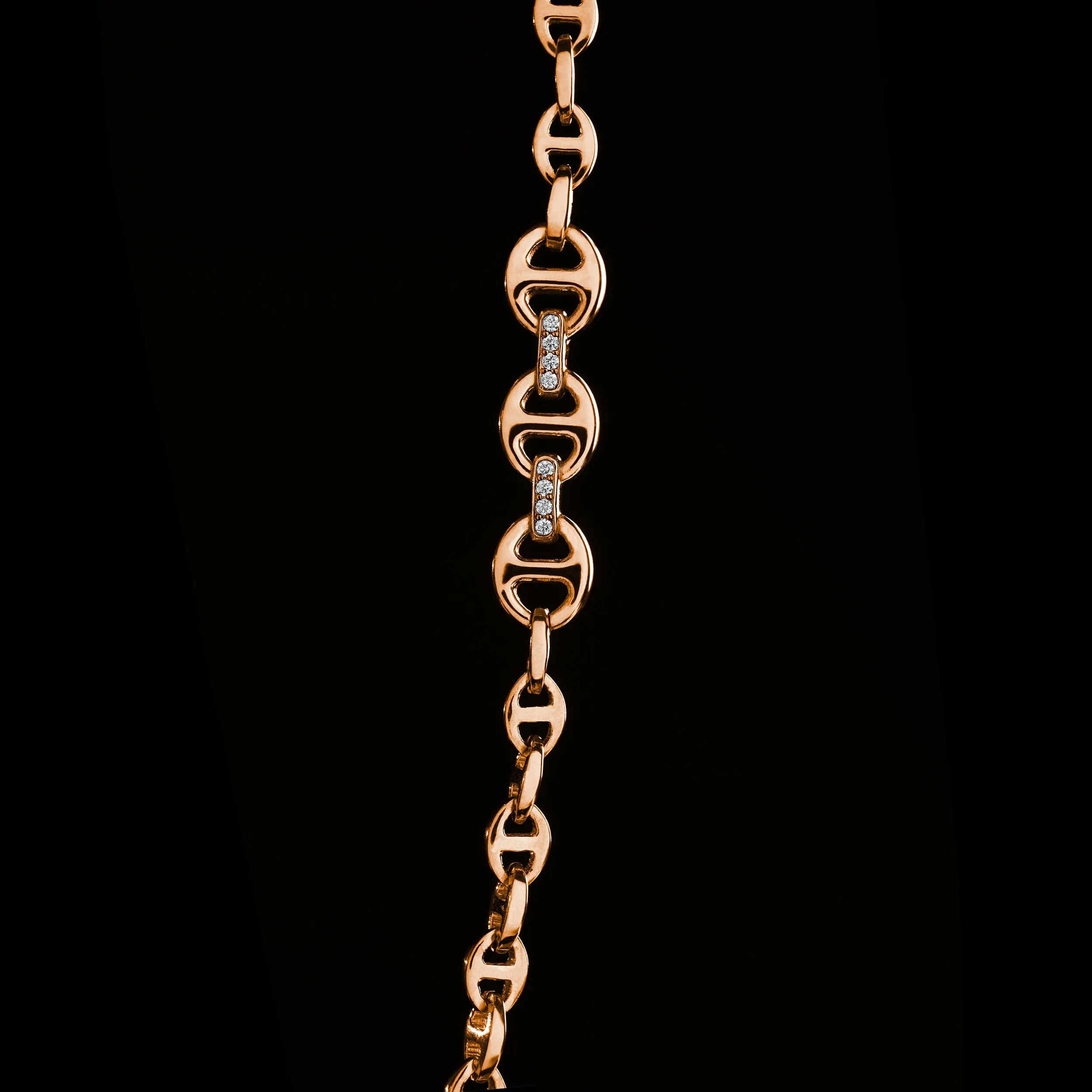 3MM OPEN-LINK™ NECKLACE WITH DIAMOND PENDANT - 30"