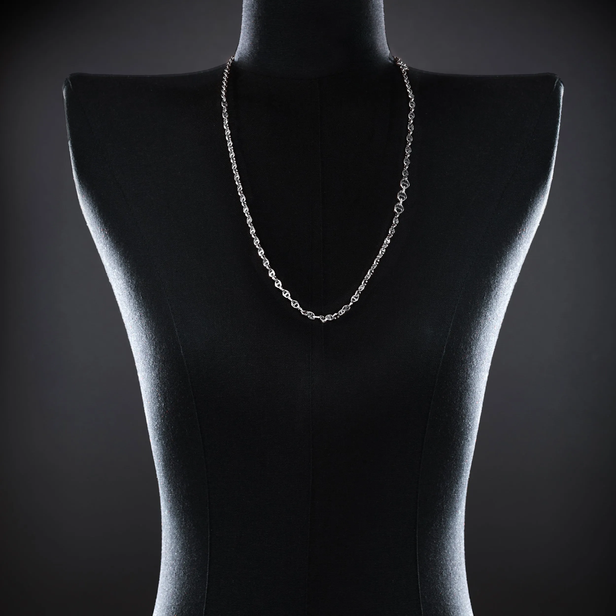 3MM OPEN-LINK™ NECKLACE WITH DIAMOND PENDANT - 30"