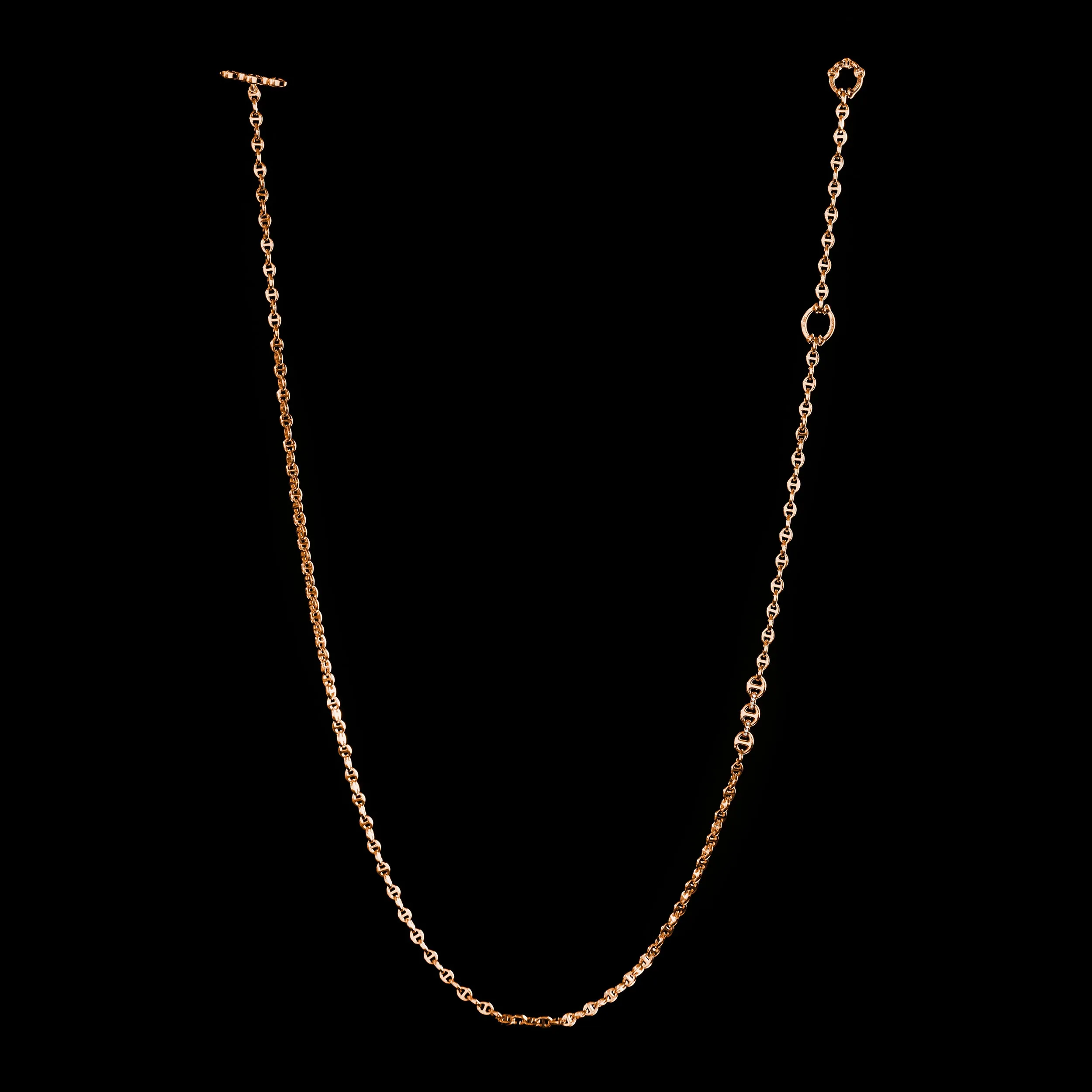 3MM OPEN-LINK™ NECKLACE WITH DIAMOND PENDANT - 30"