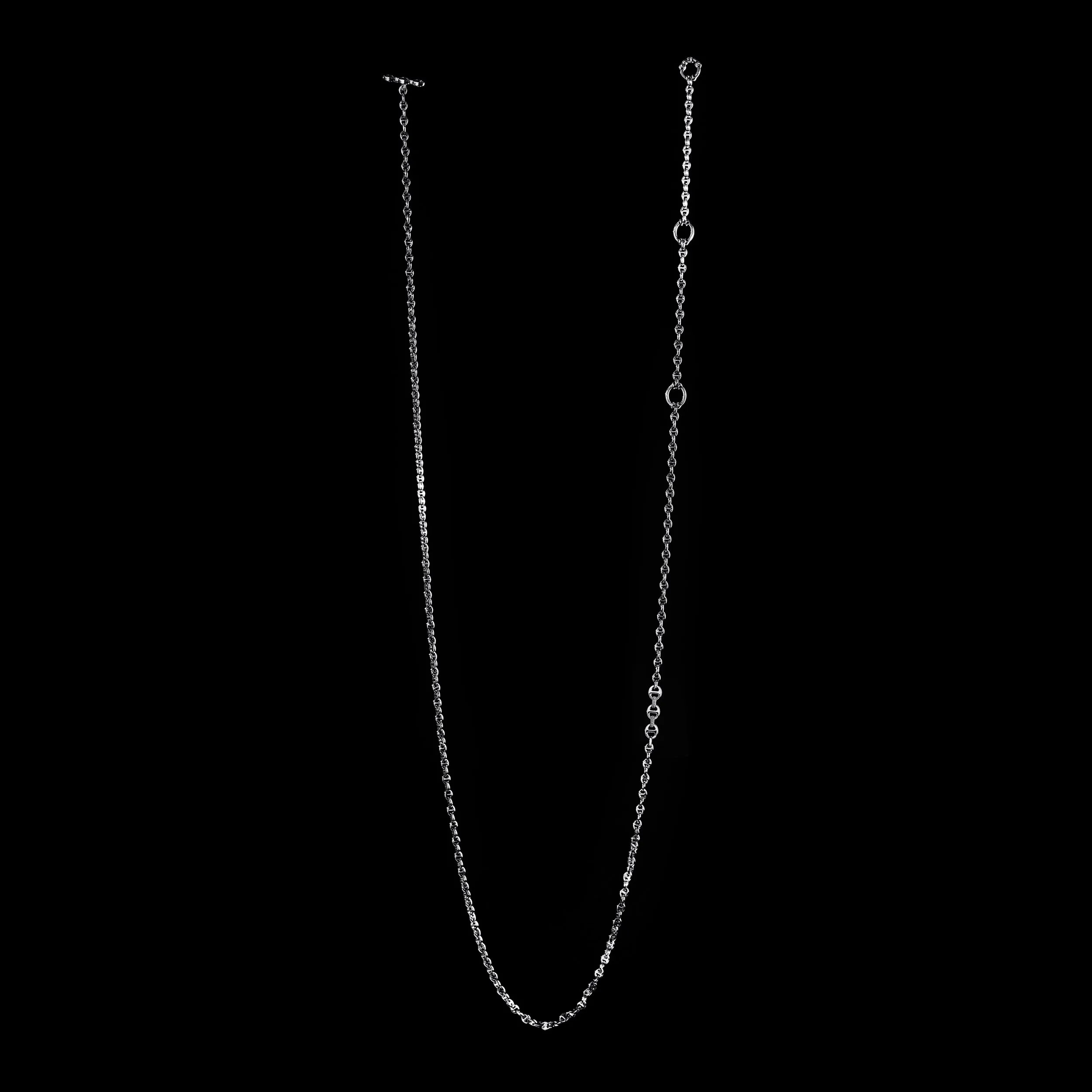 3MM OPEN-LINK™ NECKLACE WITH DIAMOND PENDANT - 42"