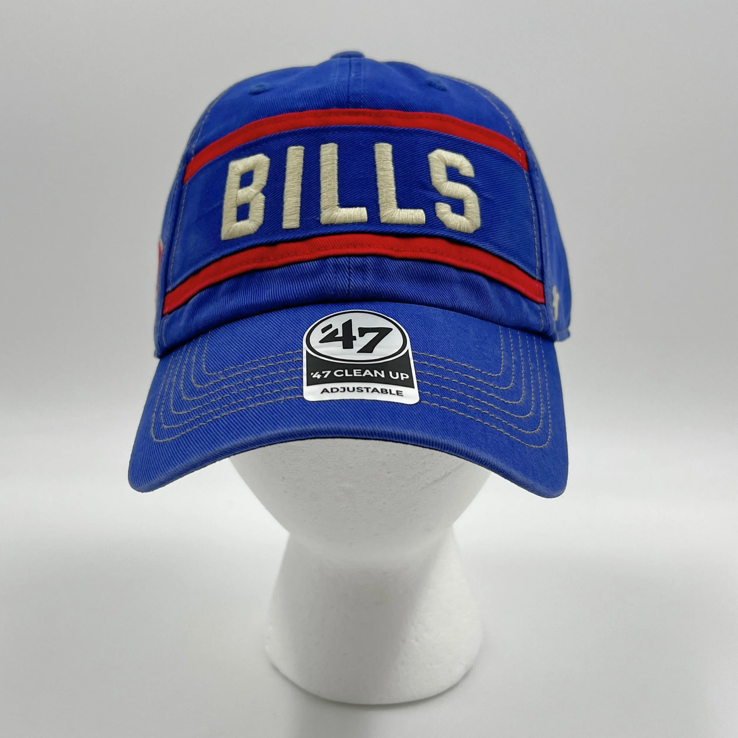 '47 Brand Buffalo Bills With Retro Logo & Stripes Royal Legacy Hat