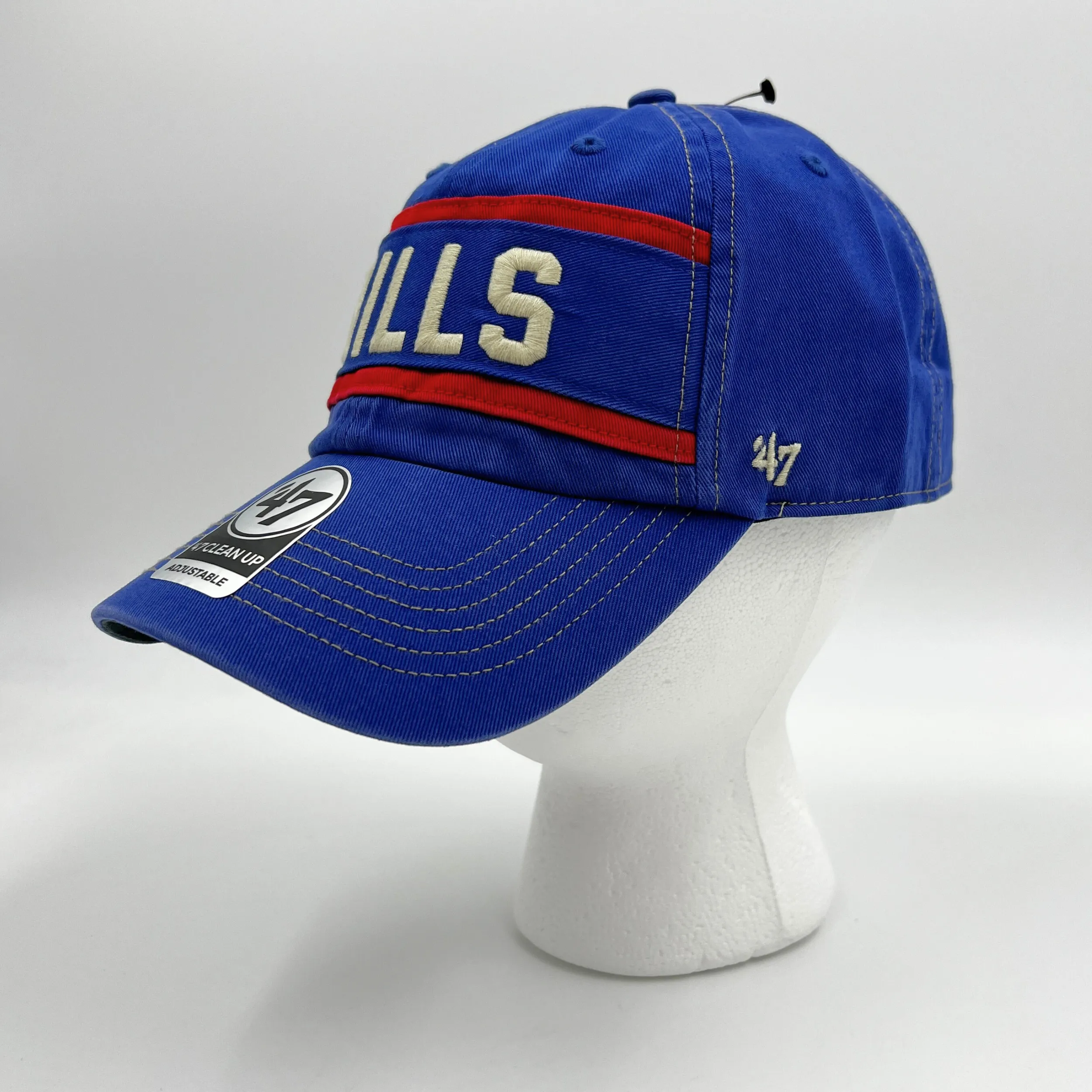 '47 Brand Buffalo Bills With Retro Logo & Stripes Royal Legacy Hat