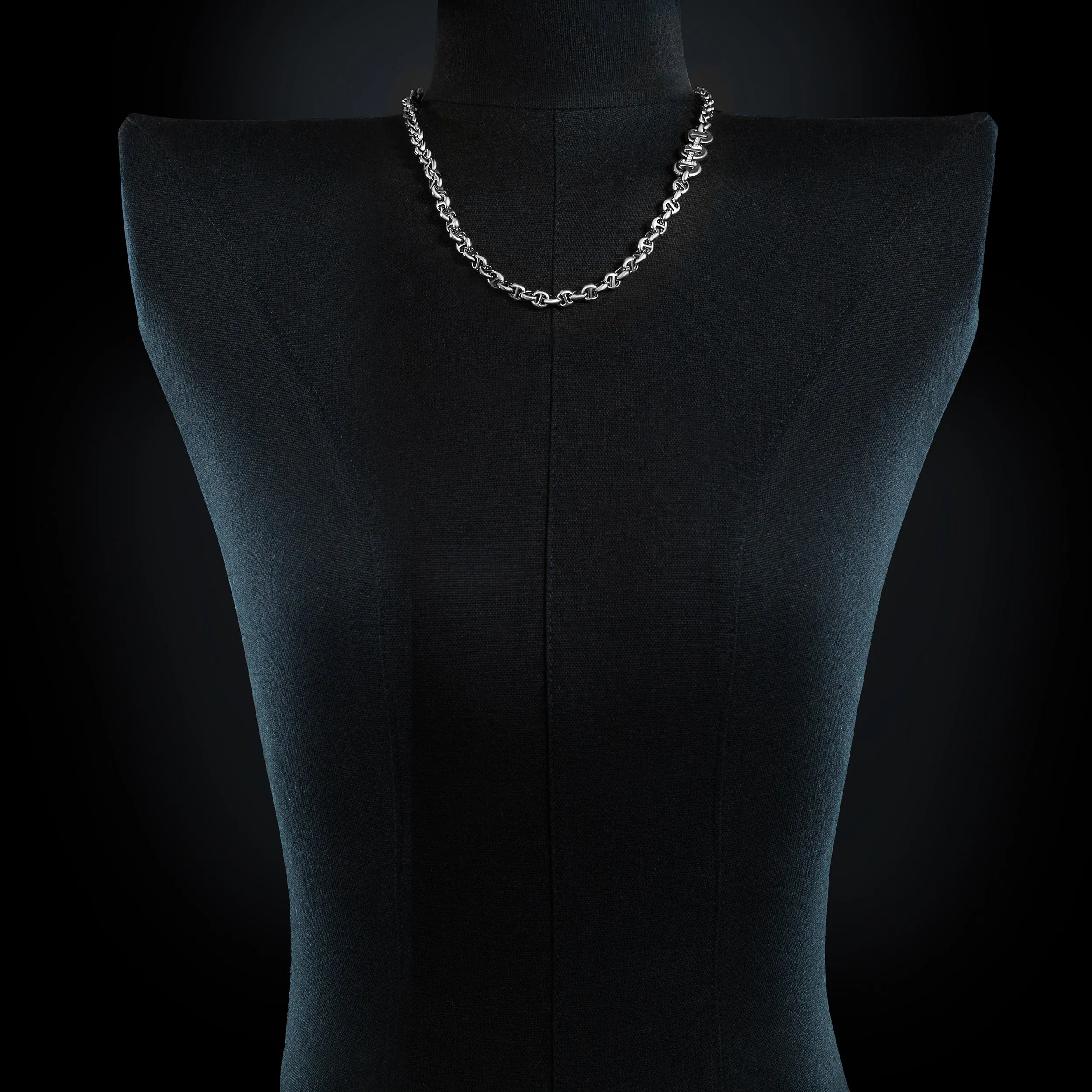 5MM OPEN-LINK™ NECKLACE WITH DIAMOND PENDANT - 22"