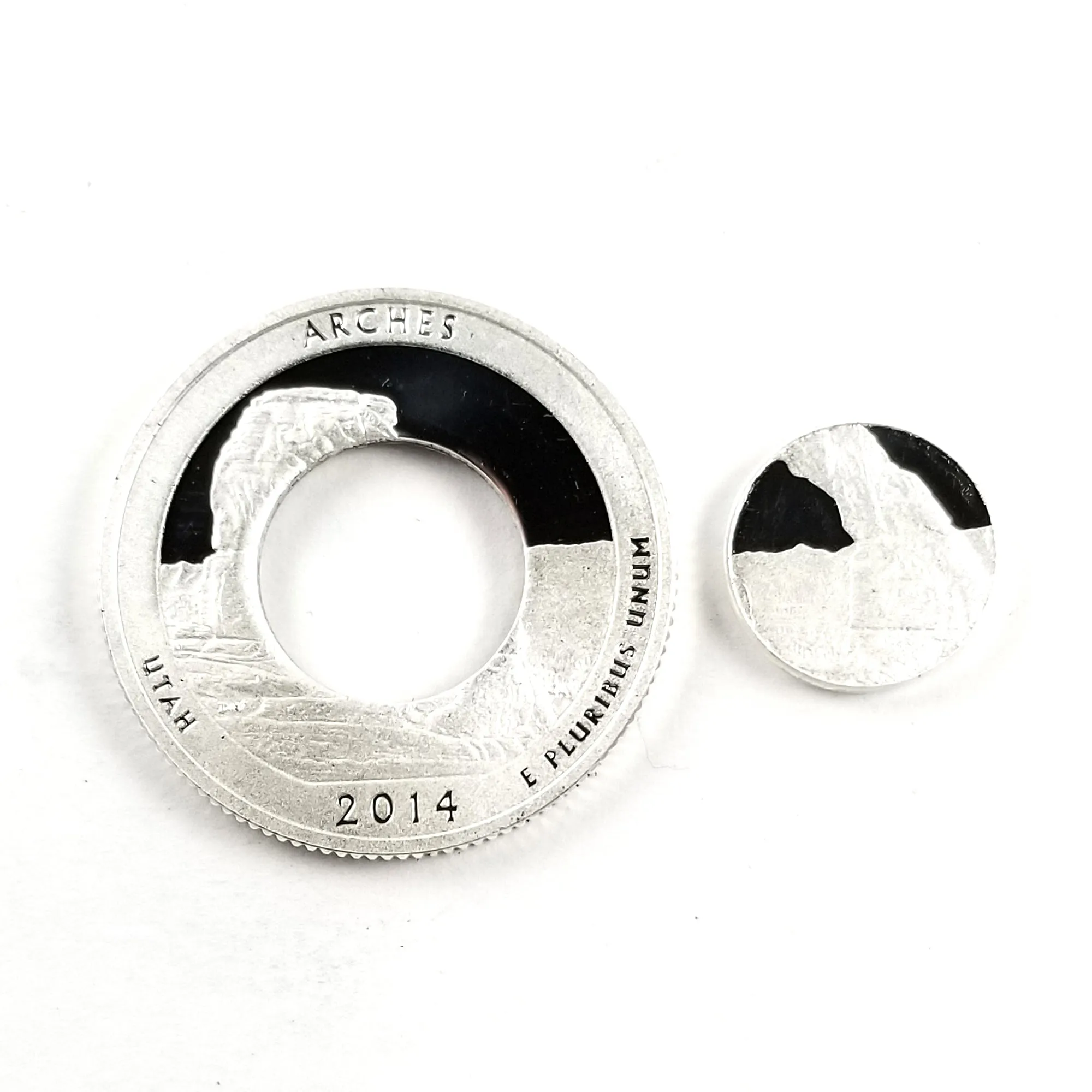 90% Silver Arches National Park Quarter Ring