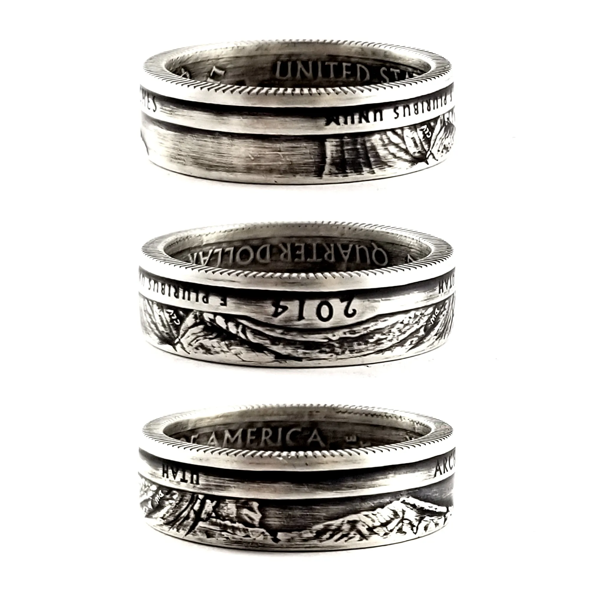 90% Silver Arches National Park Quarter Ring