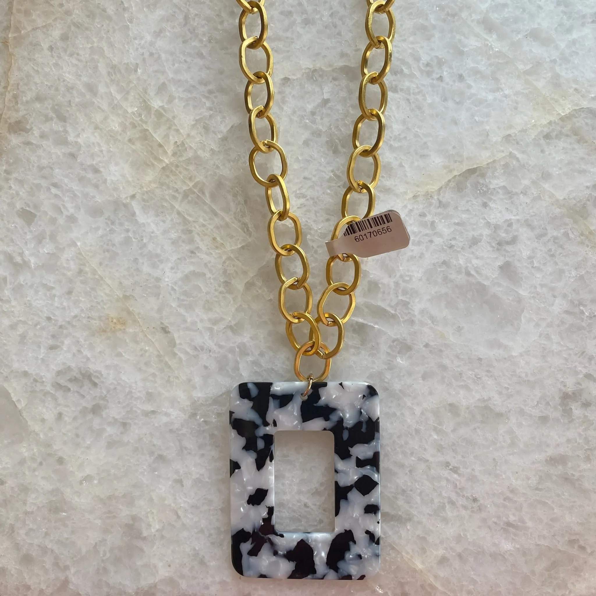 Acrylic Rectangle Necklace