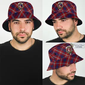 Ainslie Tartan Bucket Hat with Family Crest