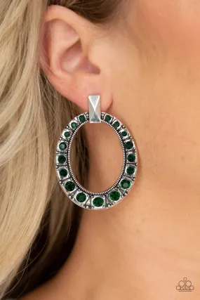 All for GLOW Green Paparazzi Earrings