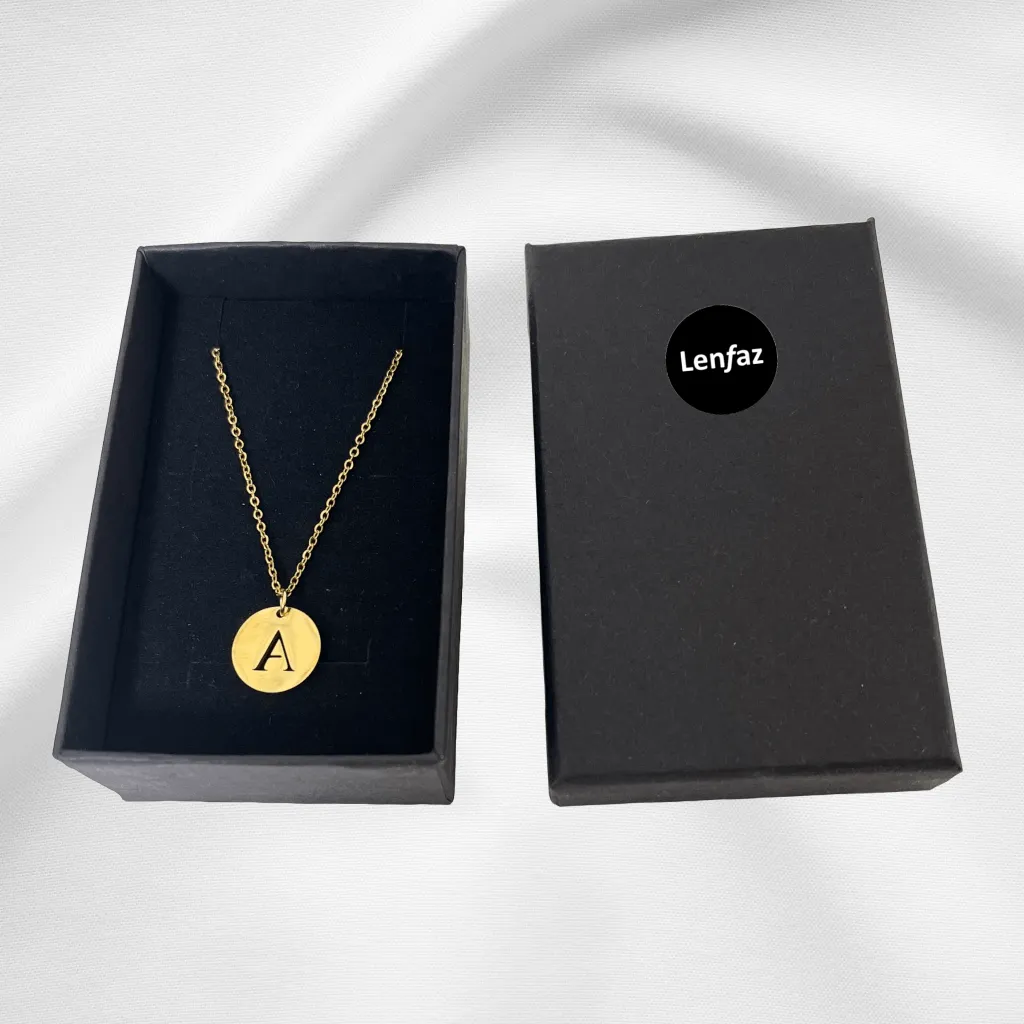 Alphabet Necklace Gold Plated - Letter W