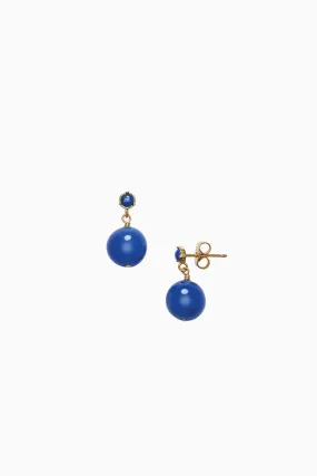 Anni Lu Ball Earring - Pacific Blue