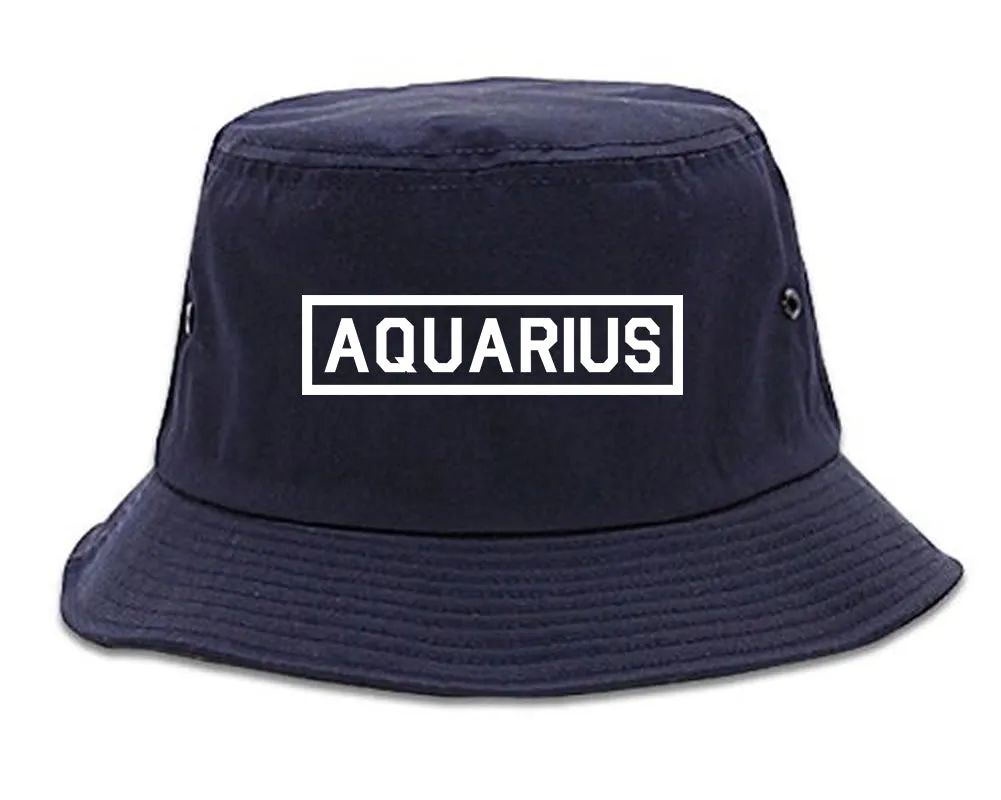 Aquarius Horoscope Sign Mens Bucket Hat