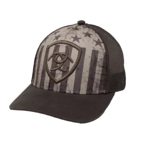 Ariat Men's USA Flag Shield SnapBack