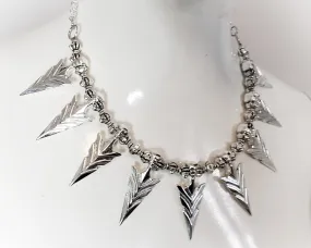 Arrow Head Spike Necklace Punk Archer Jewelry