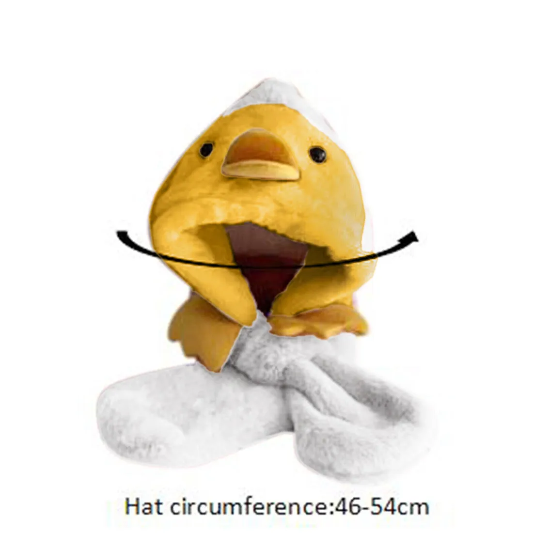 Babymoon Duck Winter Fleece Soft Cap with Scarf | Yellow