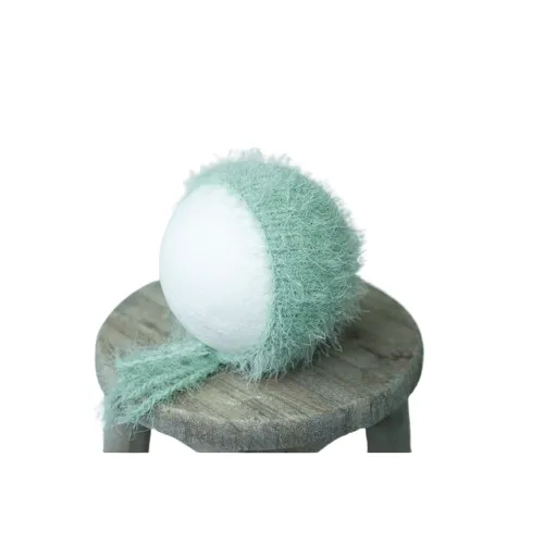 Babymoon Mohair Baby Caps | Baby Photography Props | Caps | Green