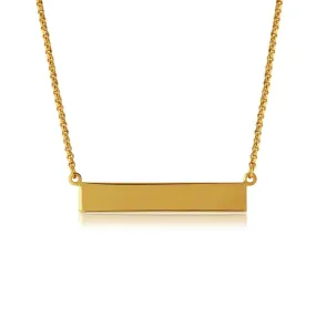 Bar Necklace (Gold Plated)