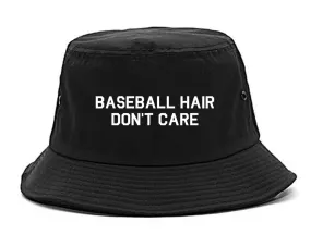 Baseball Hair Dont Care Mens Bucket Hat