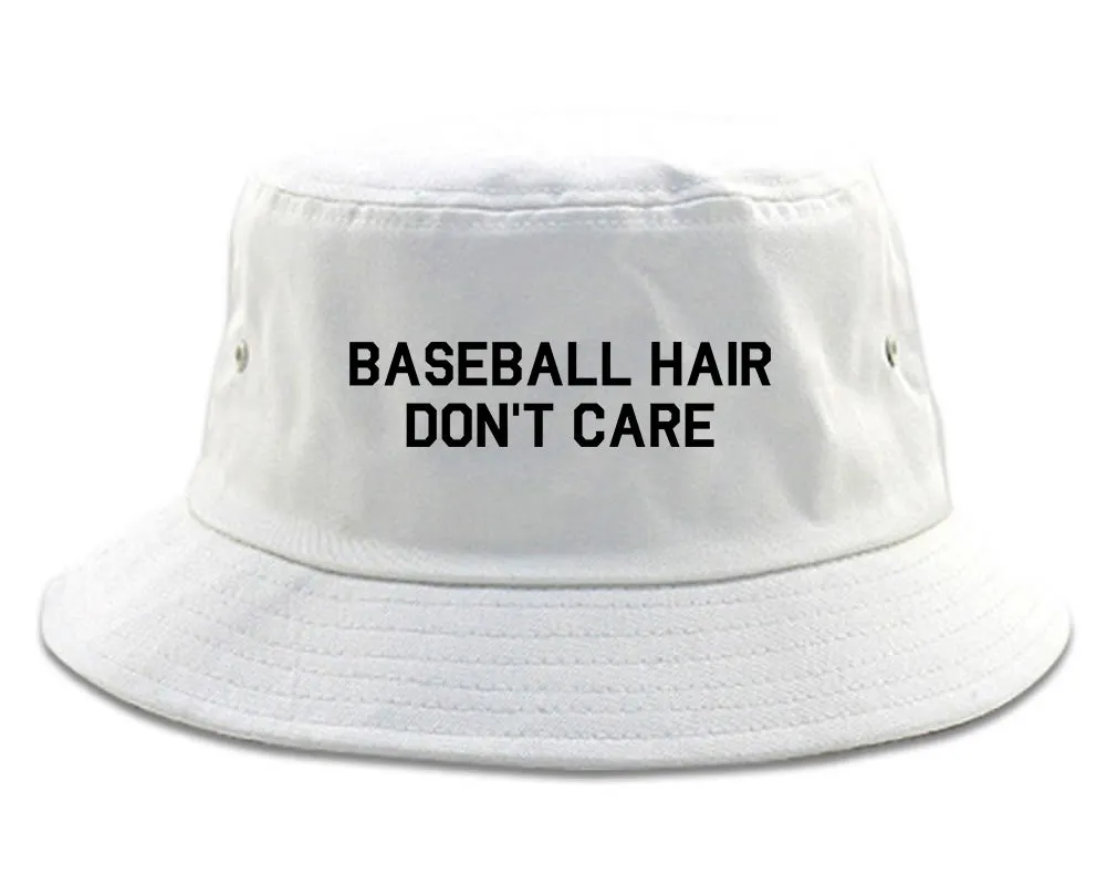 Baseball Hair Dont Care Mens Bucket Hat