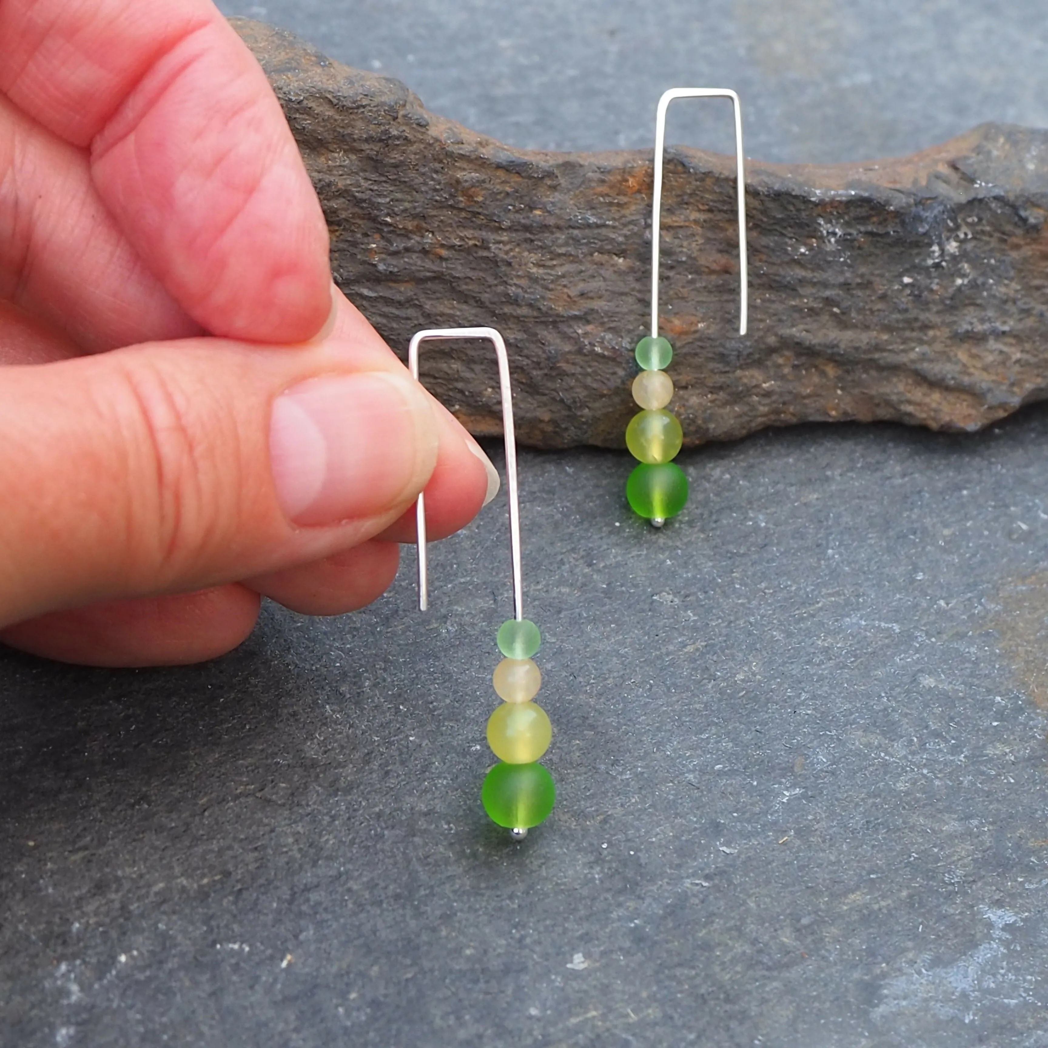 Beady Drop Earrings