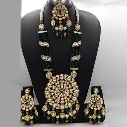 Big Kundan Pendant Onex Necklace And Earring Set