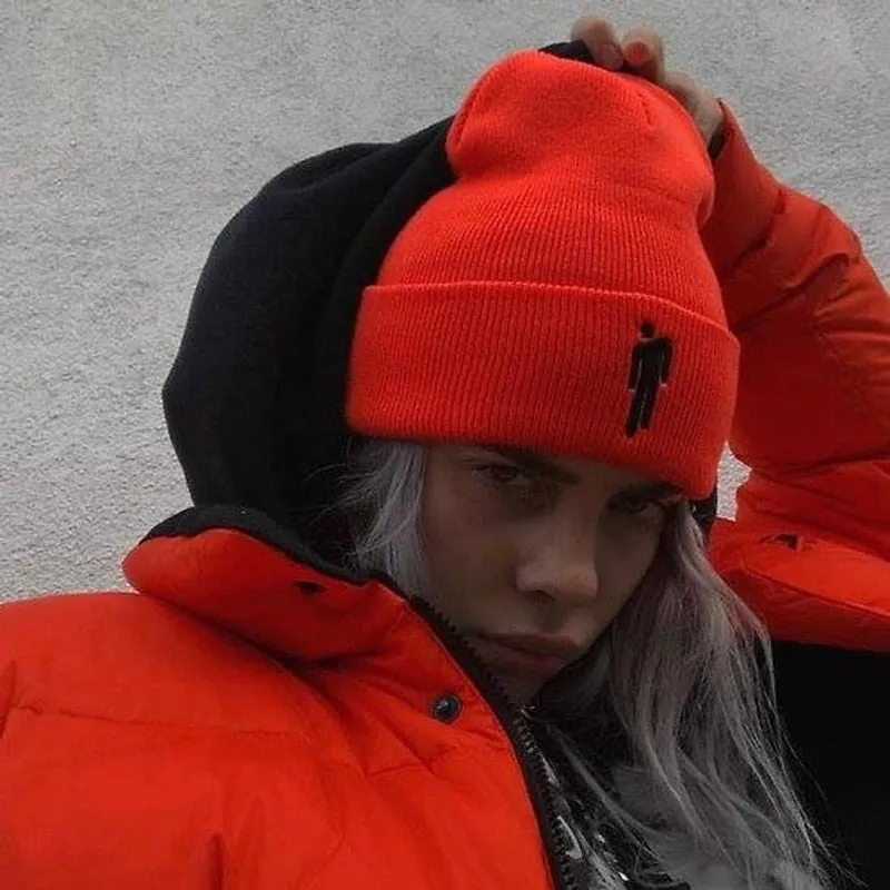 Billie Eilish Plain Hip-hop Knitted Beanie