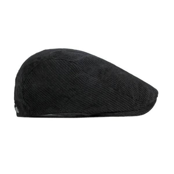 Black Japanese Corduroy Warm Beret Hat 黑色日系燈芯絨貝雷帽 KCHT2251