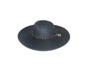 Black Luxury Sun Resort Hat - The Monaco