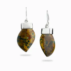 Bloodstone Drop Earrings