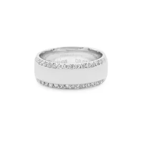 Brilliant Cut Diamond Set 7mm Band Ring