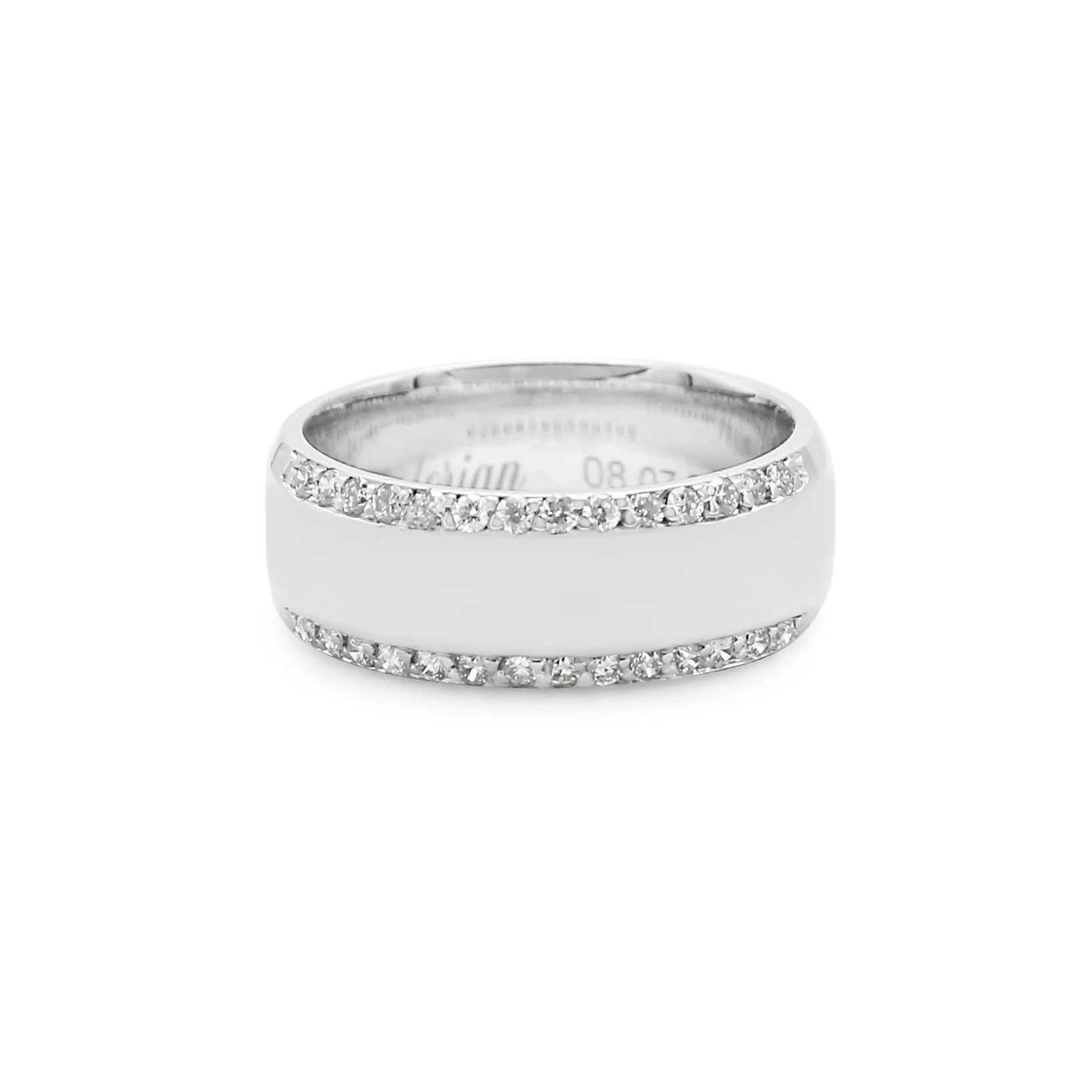 Brilliant Cut Diamond Set 7mm Band Ring