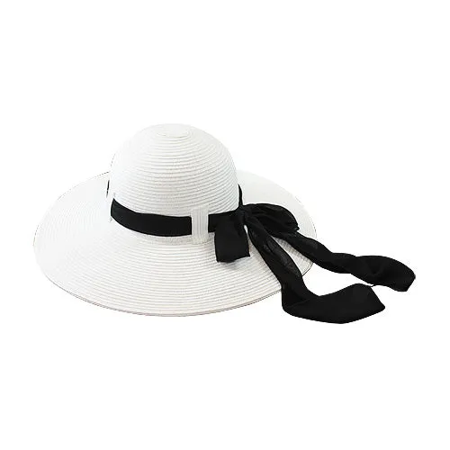 California Hat Company - Big Brim Floppy Hat with Scarf